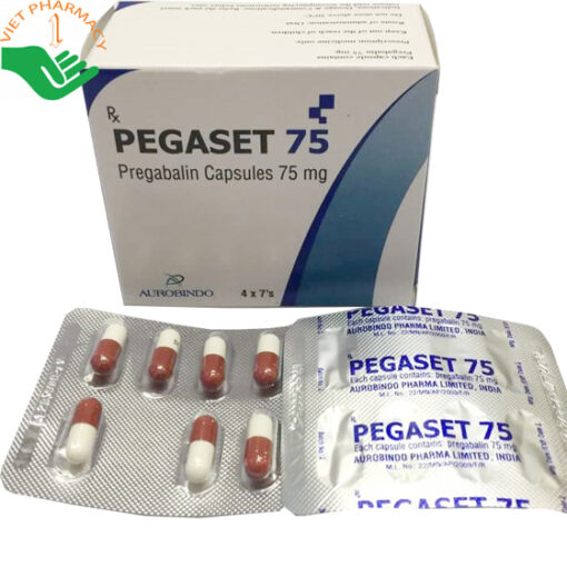 Thuốc Pegaset 75 trị đau thần kinh, động kinh, rối loạn lo âu lan tỏa