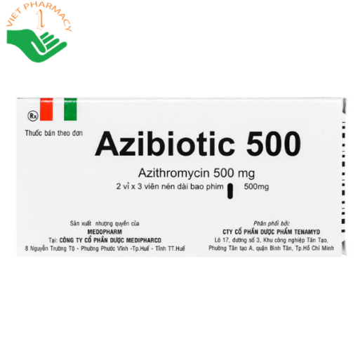 Thuốc Azibiotic 500 Medipharco