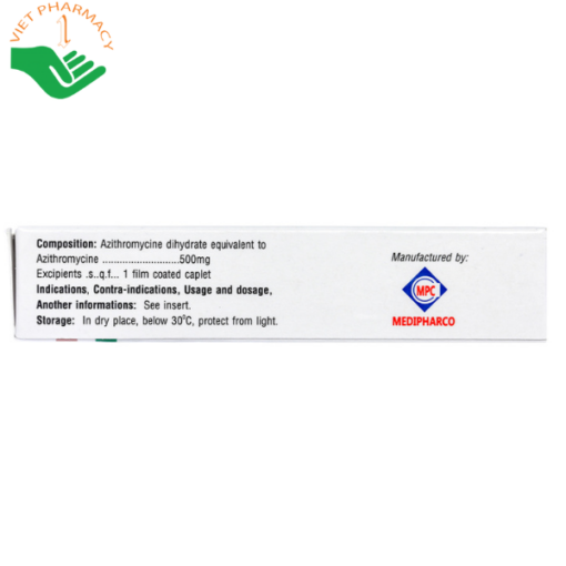 Thuốc Azibiotic 500 Medipharco