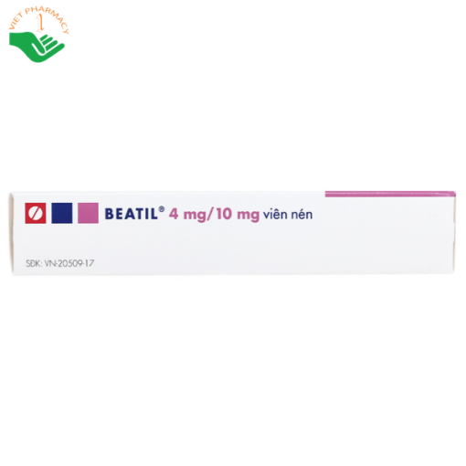 Thuốc trị tăng huyết áp vô căn, bệnh mạch vành ổn định Beatil 4mg/10mg