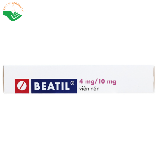 Thuốc trị tăng huyết áp vô căn, bệnh mạch vành ổn định Beatil 4mg/10mg