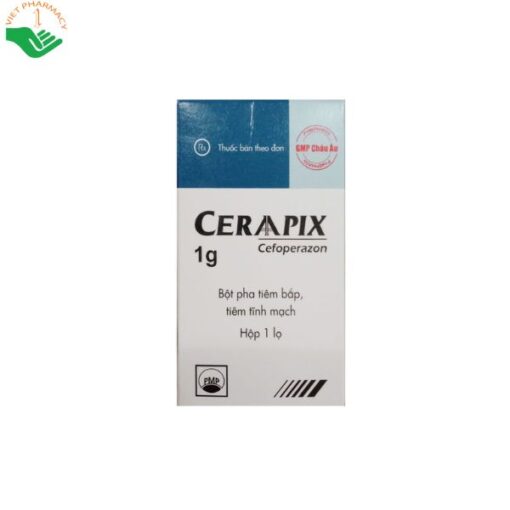 Thuốc bột pha tiêm Ceraapix Cefoperazon 1g