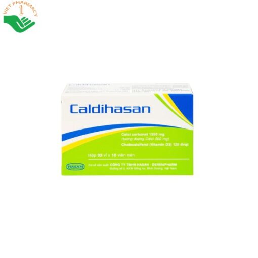 Caldihasan 1250mg điều trị và phòng loãng xương, còi xương