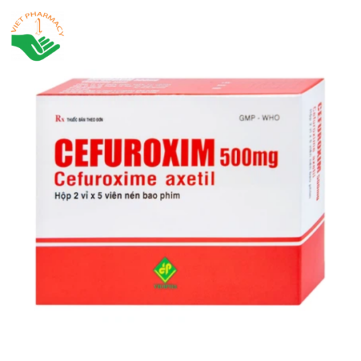 Thuốc điều trị nhiễm khuẩn Cefuroxim 500mg