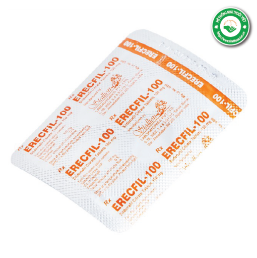 Thuốc cường dương ERECFIL-100 (Sildenafil Citrate 100mg)