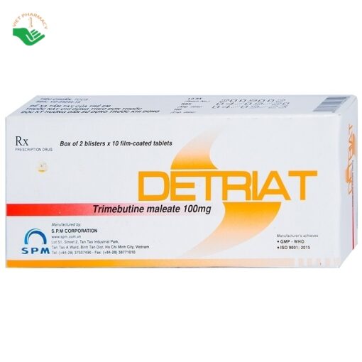 Detriat 100Mg - Trị chứng đau, khó chịu đường ruột