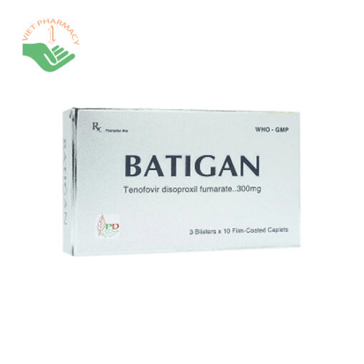 Thuốc điều trị bệnh HIV và viêm gan B Batigan 300mg