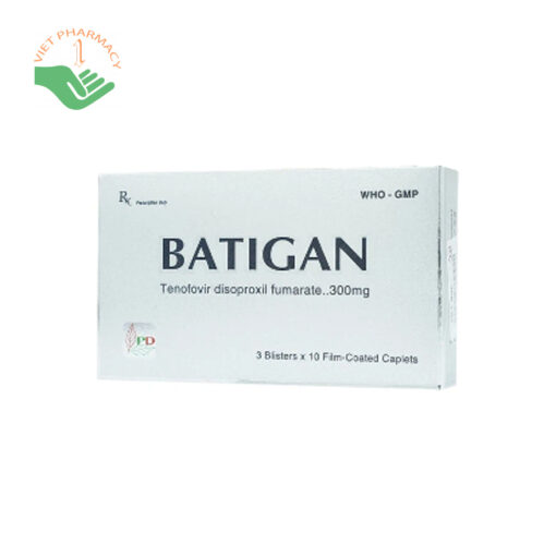 Thuốc điều trị bệnh HIV và viêm gan B Batigan 300mg