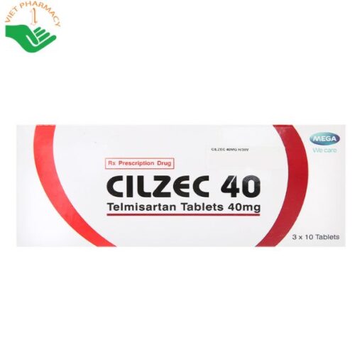 Thuốc điều trị cao huyết áp Cilzec 40