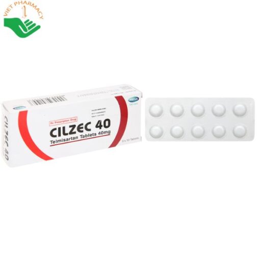 Thuốc điều trị cao huyết áp Cilzec 40