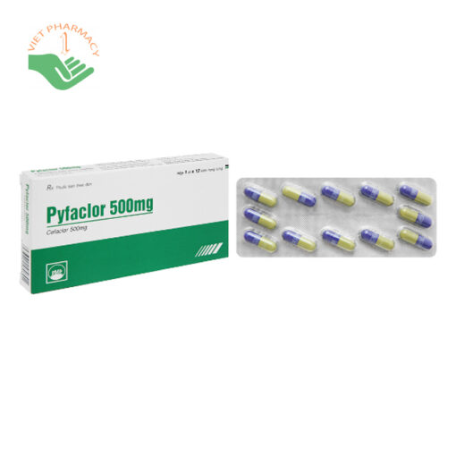 Thuốc điều trị nhiễm khuẩn Pyfaclor 500mg