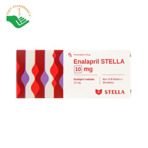 Thuốc điều trị suy tim sung huyết Enalapril Stella 10mg