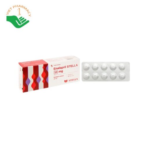 Thuốc điều trị suy tim sung huyết Enalapril Stella 10mg