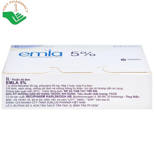 Thuốc Emla 5% gây tê bề mặt da