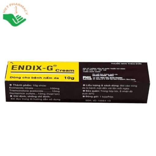 Thuốc Endix-G 10g điều trị bệnh ngoài da