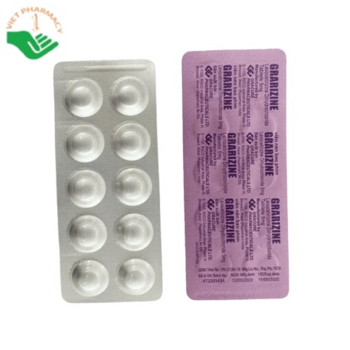 Thuốc Grarizine 5mg điều trị viêm mũi dị ứng