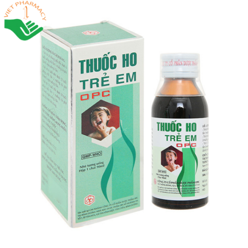 Thuốc ho trẻ em OPC trị các chứng ho, đau họng