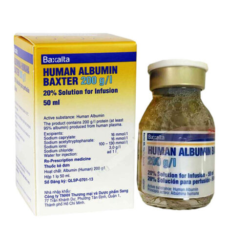 Thuốc Human Albumin Baxter 200G/L 20% 50ml