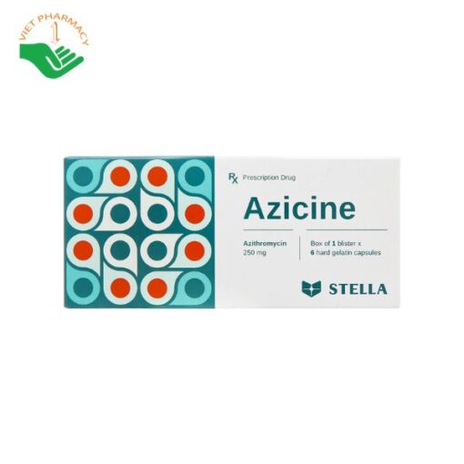 Thuốc kháng sinh điều trị nhiễm trùng Azicine 250mg