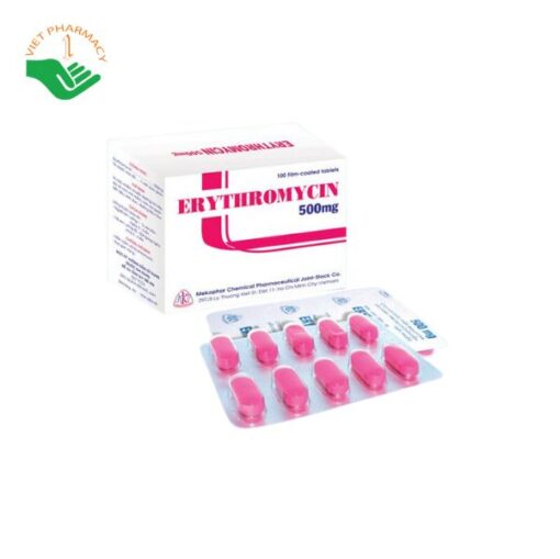 Thuốc kháng sinh KPC Erythromycin 500mg