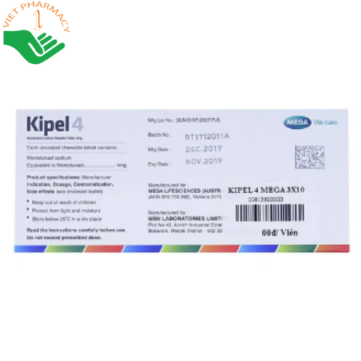 Thuốc Kipel 4mg Pharmathen S.A