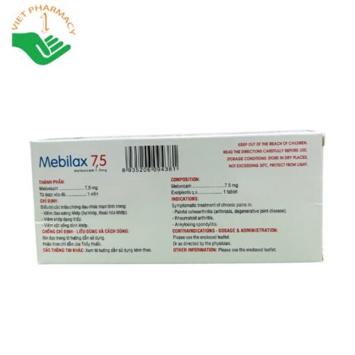 Thuốc Mebilax 7.5mg