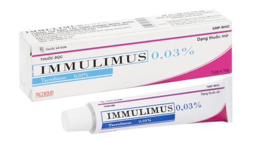 Immulimus 0.03% tuýp 10g - Thuốc mỡ bôi da trị eczema