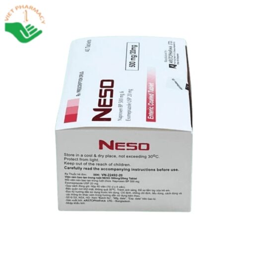 Thuốc Neso 500mg/20mg điều trị viêm xương khớp