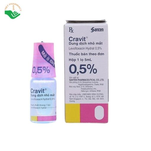 THUỐC NHỎ MẮT CRAVIT 0.5%