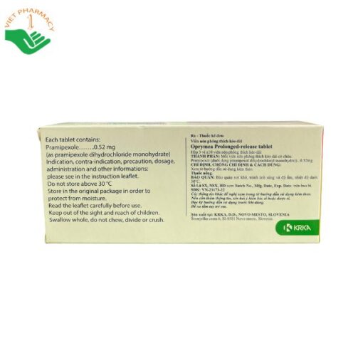 Thuốc Oprymea Prolonged-release Tablet 0.52mg