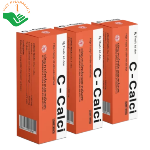 Thuốc phòng và điều trị tình trạng thiếu vitamin C và calci C-Calci OPC