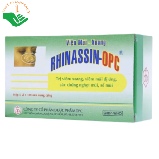 Thuốc Rhinassin-OPC điều trị viêm xoang, viêm mũi dị ứng