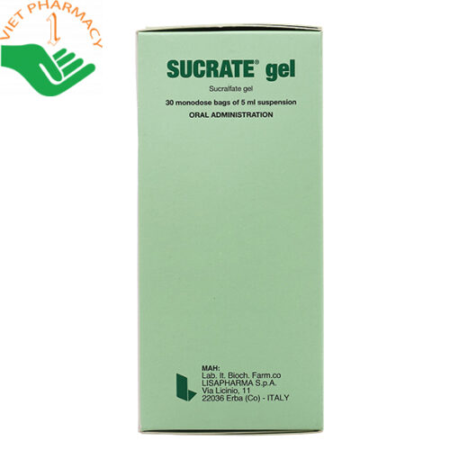 Hỗn dịch uống Sucrate Gel 1g trị viêm loét dạ dày, tá tràng