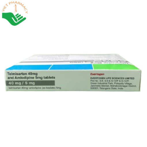 Thuốc Telmisartan 40mg and Amlodipine 5mg (2 vỉ 14 viên)