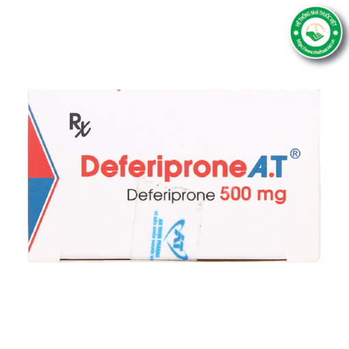 Thuốc thải sắt Deferiprone A.T 500mg (Hộp 30 viên)