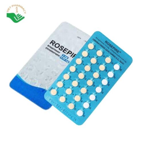 Thuốc tránh thai hàng ngày Rosepire 3mg/0,03mg (Hộp 1 vỉ x 28 viên)