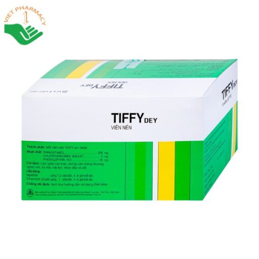 Thuốc trị cảm cúm, cảm lạnh Tiffy Dey