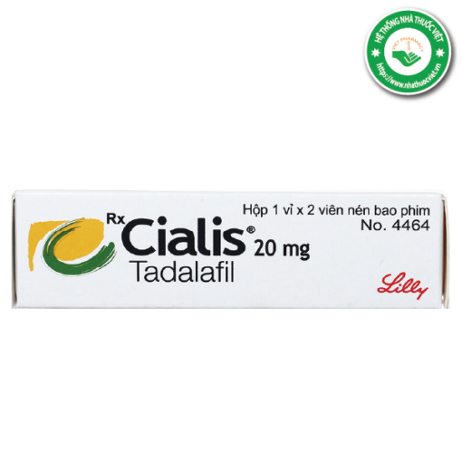 Thuốc trị rối loạn cương dương Cialis 20mg (Hộp 1 vỉ x 2 viên)