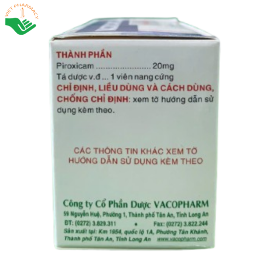 Thuốc Vacoxicam 20mg