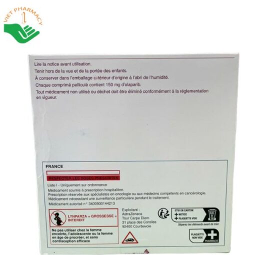 Thuốc Lynparza 50mg 100mg 150mg Olaparib