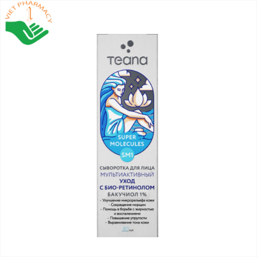 Tinh chất dưỡng ẩm, làm sáng và trẻ hóa da Serum Teana 1% Bakuchiol SM1 Super Molecules Multi-Active Bio-Retinol