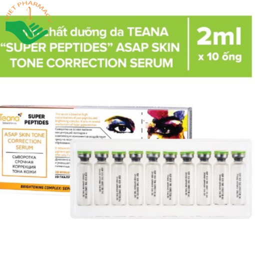 Tinh chất dưỡng trắng da, mờ thâm nám Serum Teana Super Peptides ASAP Skin Tone Correction