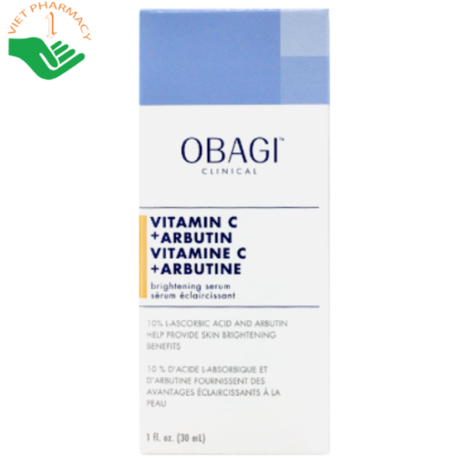 Tinh chất dưỡng trắng da OBAGI CLINICAL Vitamin C+ Arbutin Brightening Serum