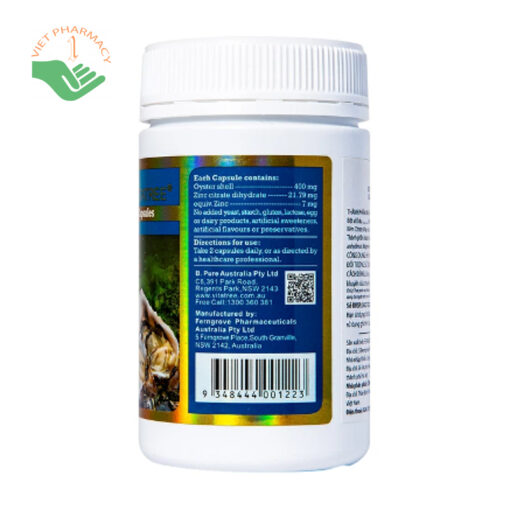 TINH CHẤT HÀU TƯƠI VITATREE OYSTER EXTRACT, CHAI 90 VIÊN