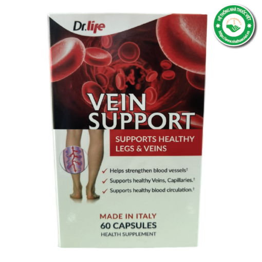 TPCN hỗ trợ giãn tĩnh mạch Dr.life VEIN SUPPORT (Hộp 1 chai 60 viên)