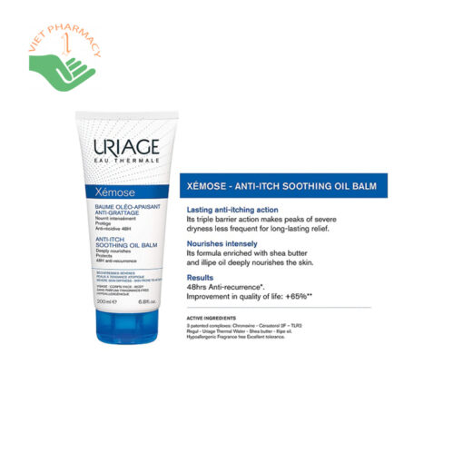 Uriage Xemose Baume Oleo-Apaisant Anti-Grattage 200ml