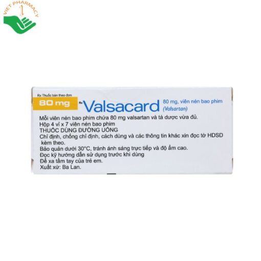 Valsacard 80mg hộp 28 viên