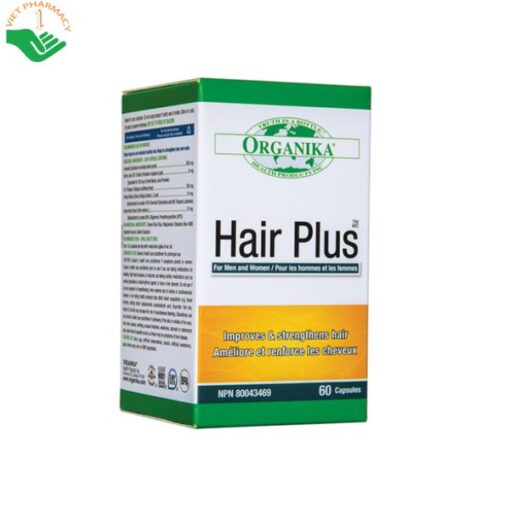 Viên uống giảm rụng tóc, kích thích mọc tóc Organika Hair Plus