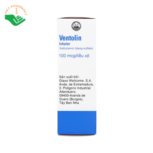 Thuốc xịt hen suyễn Ventolin Inhaler 100mcg