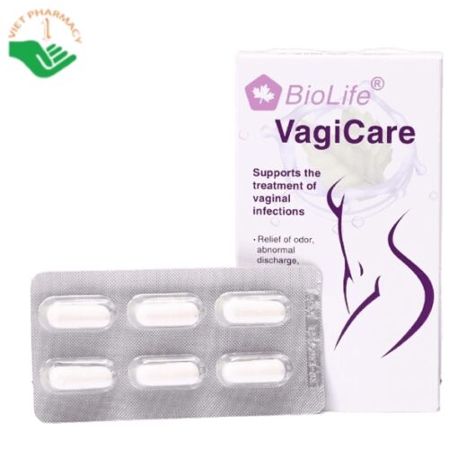 Viên đặt Biolife Vagicare điều trị nhiễm khuẩn âm đạo